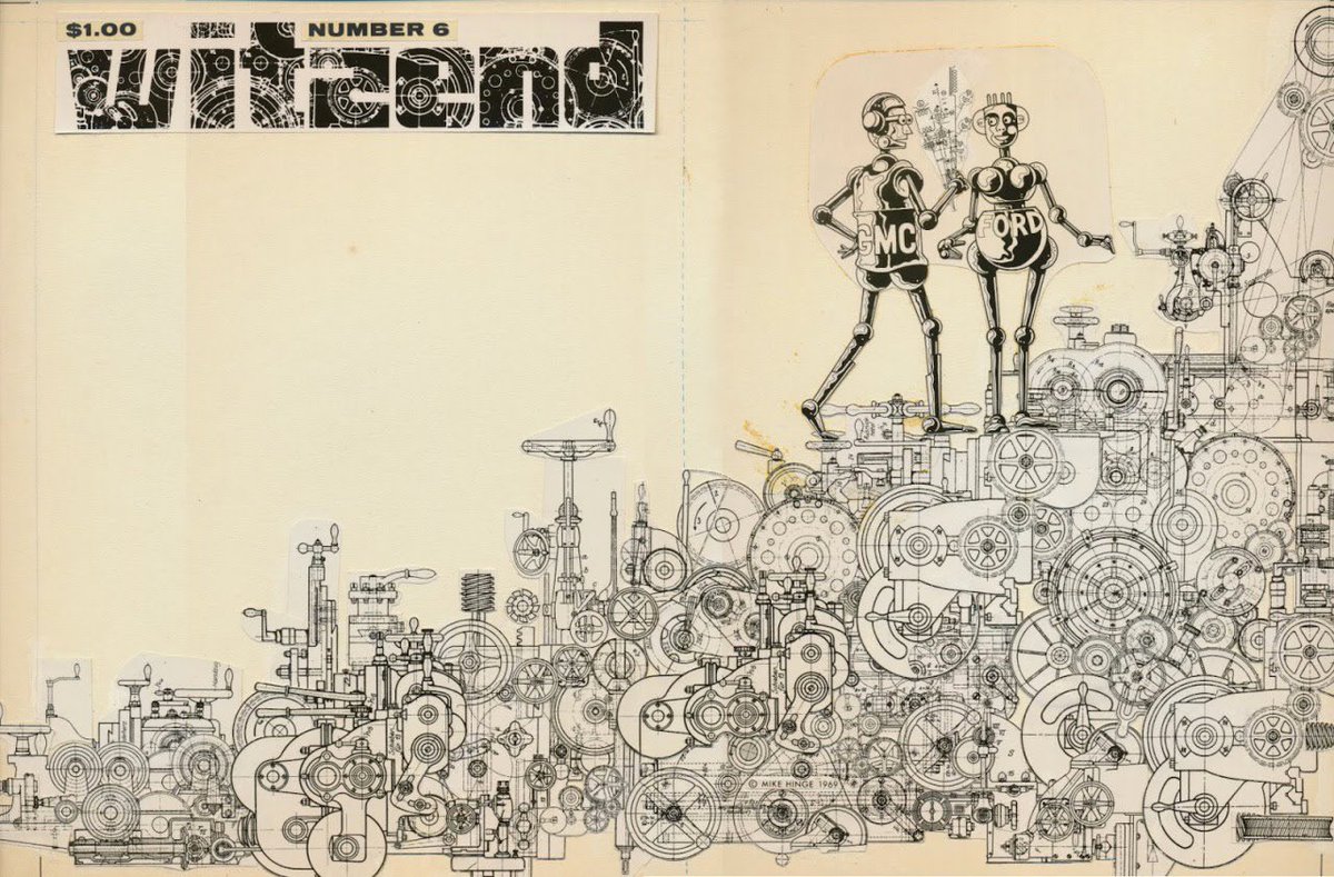 ZvenThe's tweet photo. Mike Hinge‘s cover for Wally Wood’s magazine Witzend # 6, 1969
#MikeHinge #WallyWood #Witzend #Comics https://t.co/JXxnDh6DPp