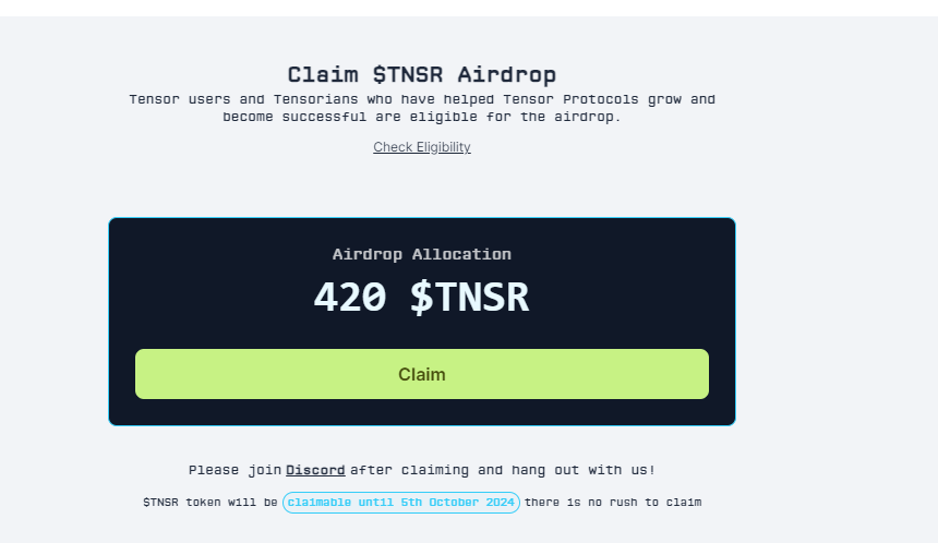 🪂 $SOL tarafı bayram harçlıklarını erken yollamış , uyuduğum için listeleme kısmını kaçırdım. Çok fazla NFT trade yapmamış olsam da $TNSR fena olmayan bir alloc vermiş. Sırada $PARCL var 👀