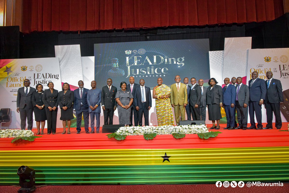 I was honoured to launch LEADing Justice, a strategic framework of the vision of Her Ladyship, the Chief Justice of the Republic of Ghana, Justice Gertrude Sackey Torkornoo, for the Judiciary and the Judicial Service. It was refreshing to note that one of the key components of