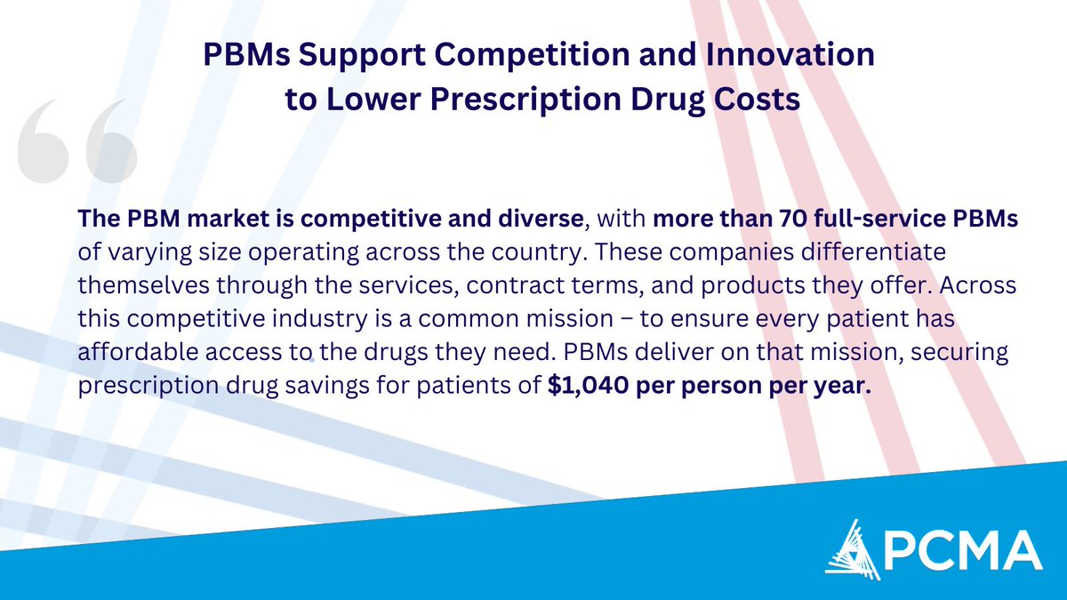 'As the prescription drug marketplace evolves, #PBMs continue to innovate to provide a range of coverage options to fit the changing needs of plan sponsors.' pcmanet.org/pcma-blog/pbms…