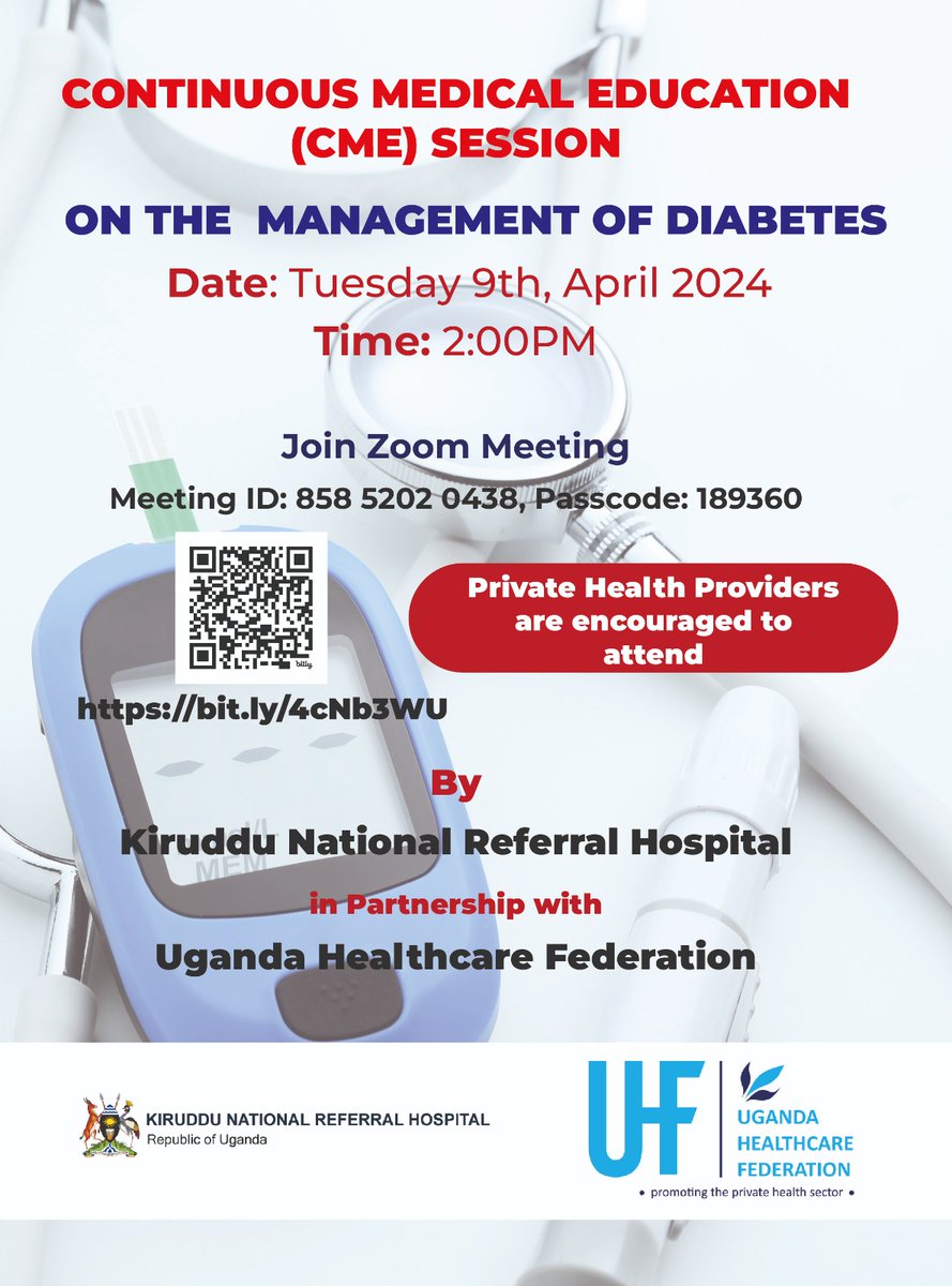 #Diabetes : a growing silent pandemic with devastating complications. Healthcare workers are encouraged to attend tomorrow's CME on how to manage diabetic complications