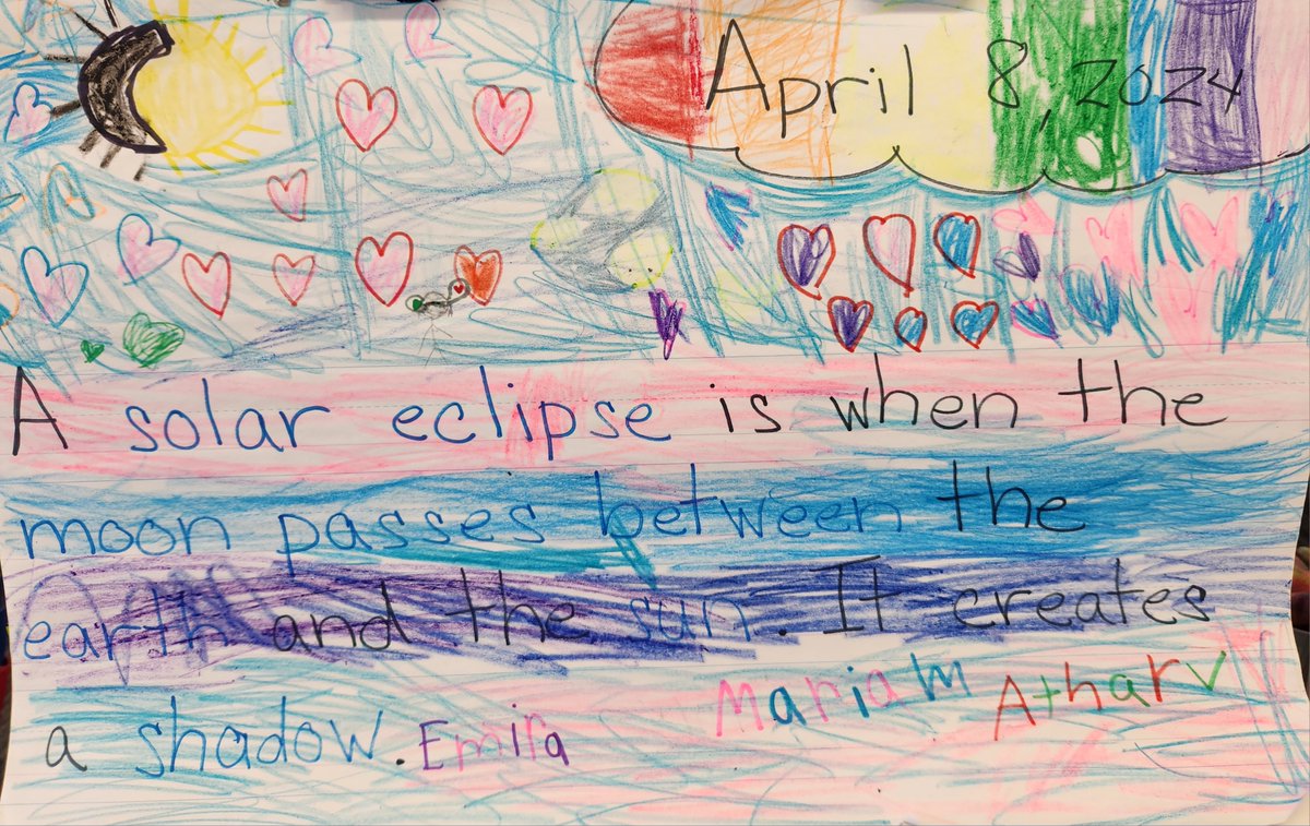 The kindergarteners in Camp Camacho are getting ready for the special solar eclipse.