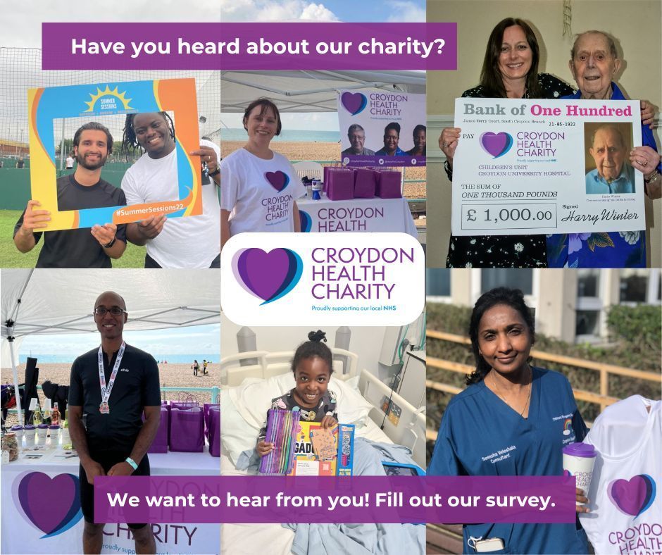 📣 Have you heard about the Croydon Health Charity? We want your views! We're conducting a survey to find out how familiar you are with the our dedicated charity. 👇 Please fill out the survey below and share your thoughts – your input matters! buff.ly/3PctKsU