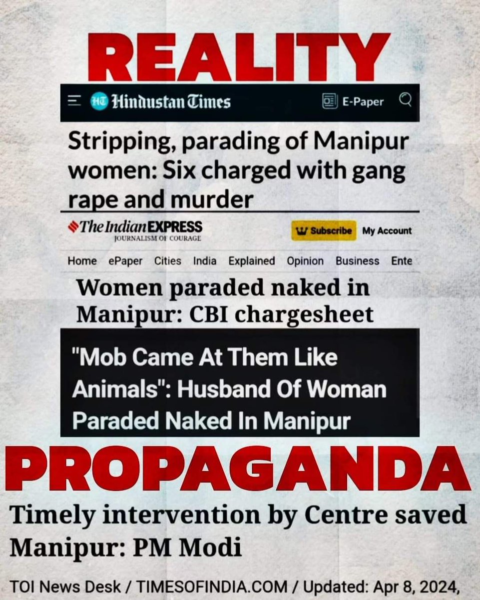 Look at theShameless pm who is so blatantly lying for Manipur .Manipur is burning and he is openly lying