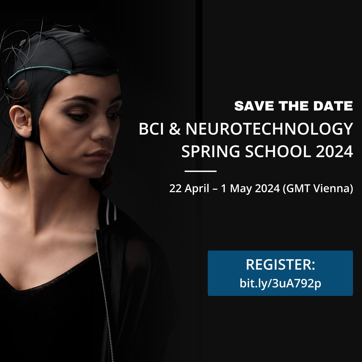 We'll be there; will you? @gtec_BCI's #BCI & #Neurotechnology Spring School 2024 is right around the corner and we can't wait. Come join us 22 Apr – 1 May for 140 hours of programming, 85 speakers, and 44 #hackathon projects. Reserve your spot now: bit.ly/3uA792p #brain