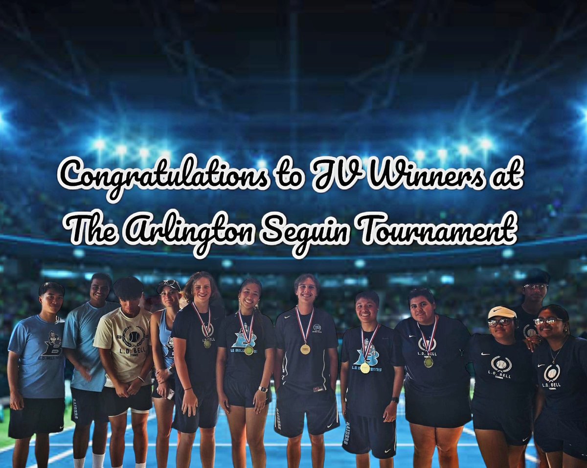 LDBell_Tennis (@ldbell_tennis) on Twitter photo Winners of The Arlington Seguin tennis tournament:
-1st Boys Singles: Ben
-2nd Boys A Doubles: Abhi & Matthew
-2nd Boys B Doubles: Lawson & Cameron
-2nd Mixed Doubles: Dhalia & Jonathan
-3rd Boys Singles: Junior
-3rd Girls Singles: Alexandra
<a href="/LDBellAthletics/">LDBellAthletics</a> <a href="/HEBAthletics/">HEB Athletics</a> Winners of The Arlington Seguin tennis tournament:
-1st Boys Singles: Ben
-2nd Boys A Doubles: Abhi & Matthew
-2nd Boys B Doubles: Lawson & Cameron
-2nd Mixed Doubles: Dhalia & Jonathan
-3rd Boys Singles: Junior
-3rd Girls Singles: Alexandra
<a href="/LDBellAthletics/">LDBellAthletics</a> <a href="/HEBAthletics/">HEB Athletics</a>
