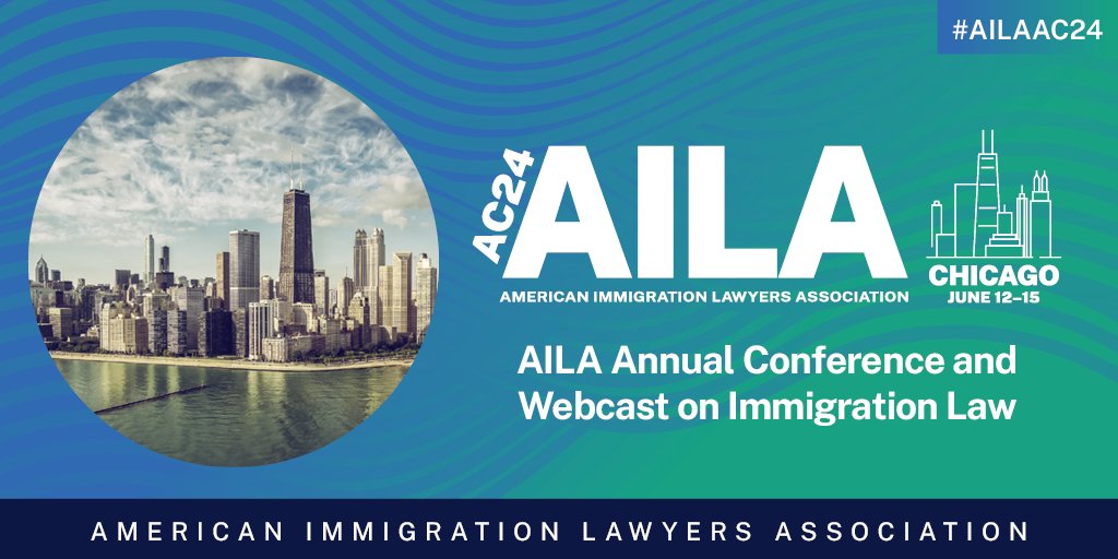 Only 5️⃣ weeks remain to register with early bird savings for #AILAAC24! Join us, over webcast or in Chicago on June 12-15, for the largest #immigration law event of the year. REGISTER here: aila.org/ac24