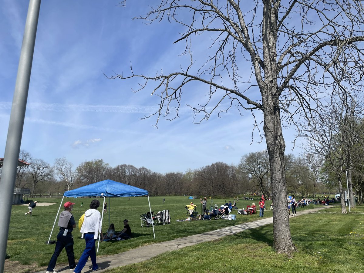 I’m in Indiana today to watch the eclipse! At a super cool park, gorgeous weather, lots of families and friends with tables and glasses and telescopes. So cool that we all get to experience this together!