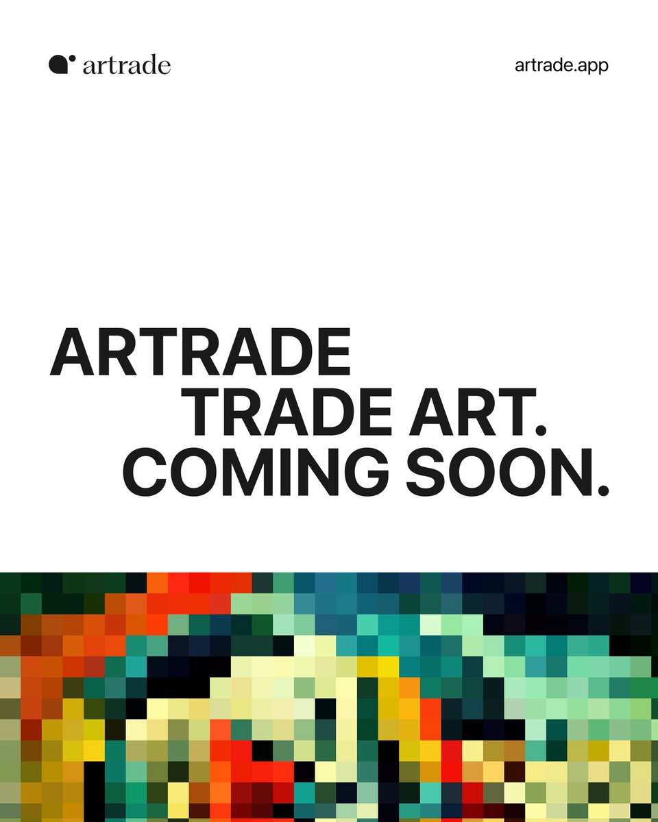 What if you could trade fractionnalized Art RWA? Assets like a master painting or historic museum pieces, tradable with the highest liquidity. What if you could get a yield and speculate on the future of time proofed, museum grade assets? Artrade : Trade Art. Coming soon.