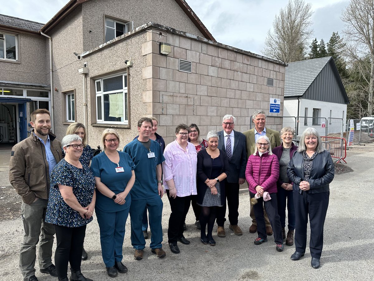 Delighted to have worked successfully with the community, doctors, medical staff,@NHSHighland⁩ ⁦@FergusEwingSNP⁩ ⁦@RhodaGrant⁩ to make sure the work on the Grantown Medical Practise is now going to be completed on time #Victory