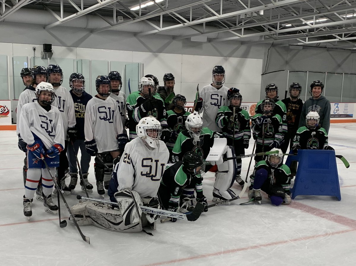 This past weekend a few Titan hockey members played a game against The Black Swamp Hockey team. Black swamp is a non profit hockey organization for special needs athletes of all ages. Great work! #AMDG #menforothers @SJJTitanSports