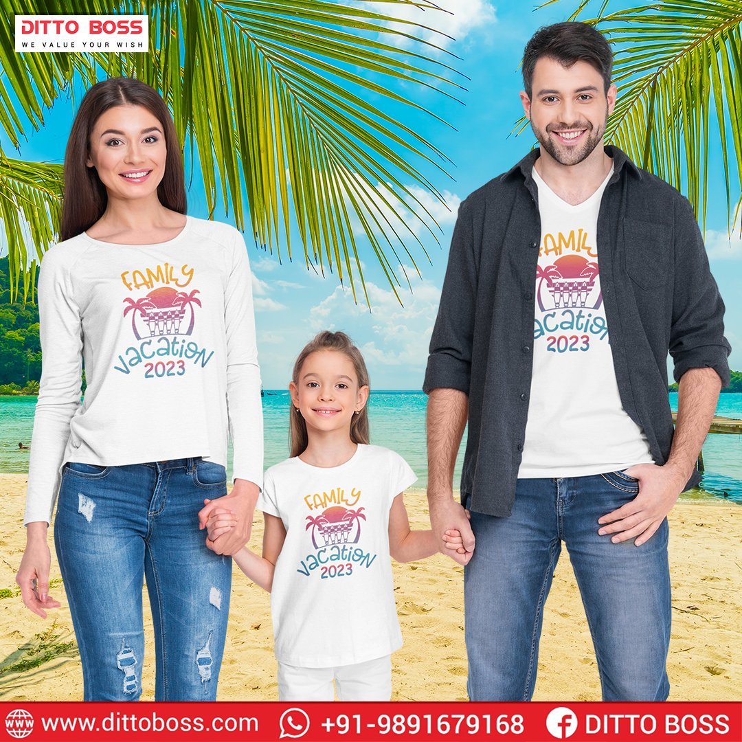 Ready for summer fun with the fam? Look no further! Introducing our Customized Summer Vacation T-Shirts for Family! 👨‍👩‍👧‍👦👕 

dittoboss.com

📞 +91 9891579158

#DittoBoss #FamilyVacationTshirt #SummerVibesTees #CustomTees #VacayMode #BeachLife #FamilyFun #SummerStyle