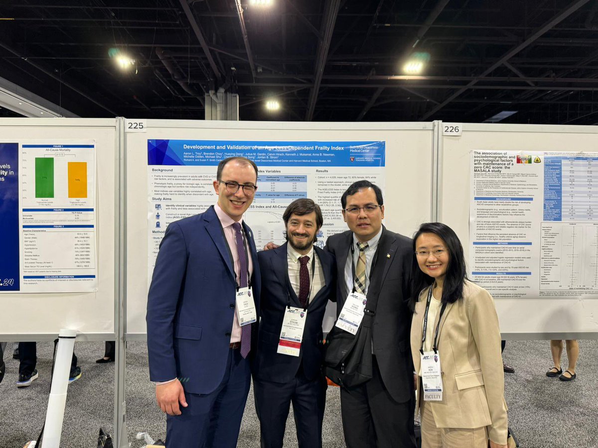 Congratulations to investigators of this abstract who derived an AgeLess index for frailty! 👏Great discussion and amazing work! #ACC24 @ACCinTouch fascinating hypothesis. @DocStrom @AaronTroyMD @WilliamKokFaiK1 @vincentswj99 @JieJunWongg