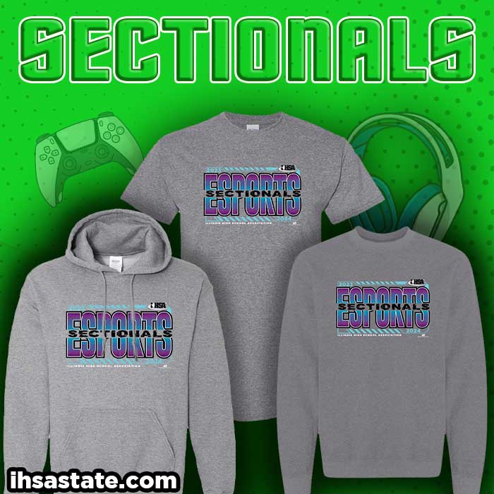 E-Sports sectionals is on April 20th, so make sure to check our website below for your very own merchandise! Ihsastate.com #ihsa #sectionals #esports