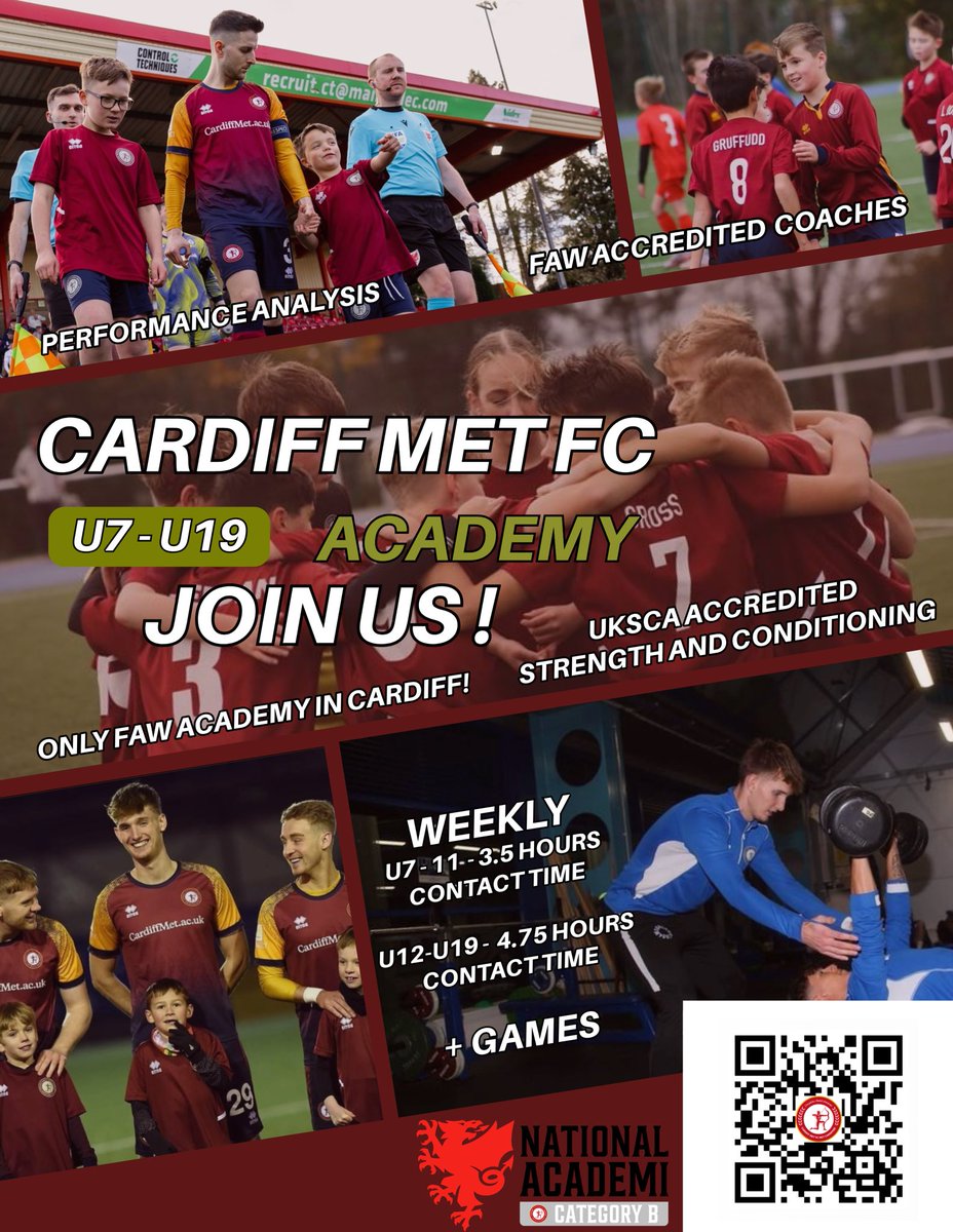 2024/25 RECRUITMENT We are looking for local talent to join our ambitious FAW Academy ! If you are interested in taking the next step and join our fantastic FAW, please complete the following survey. 🔽🔽 #MET cardiffmet.eu.qualtrics.com/jfe/form/SV_5g…