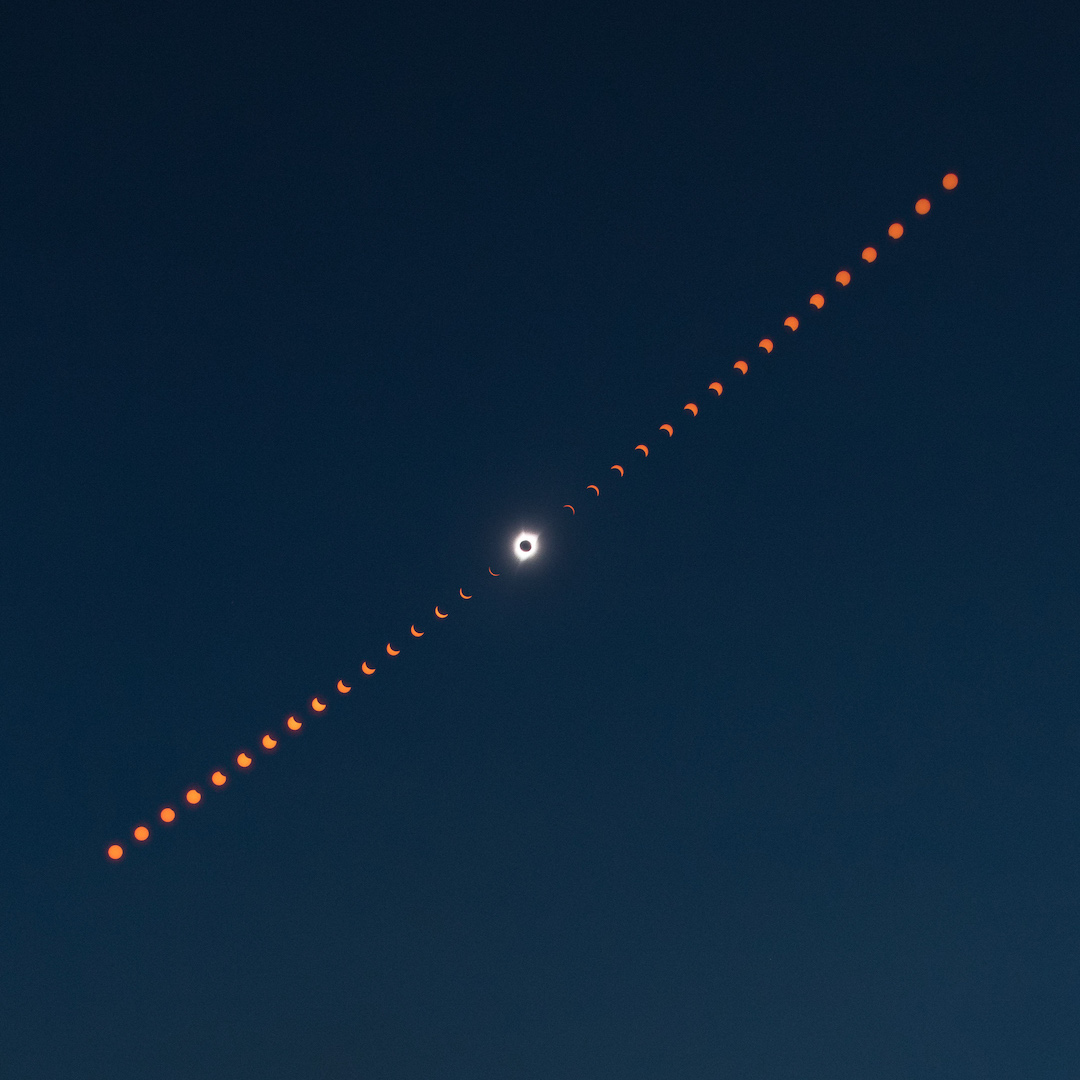 The partial solar eclipse begins in the Chicago area around 12:51 w/ maximum coverage beginning around 2:07. Join us at 1:30 for a watch party on the roof of the Parking Facility. Eclipse glasses for the first 50 people to arrive. Photo credit: NASA/Aubrey Gemignani