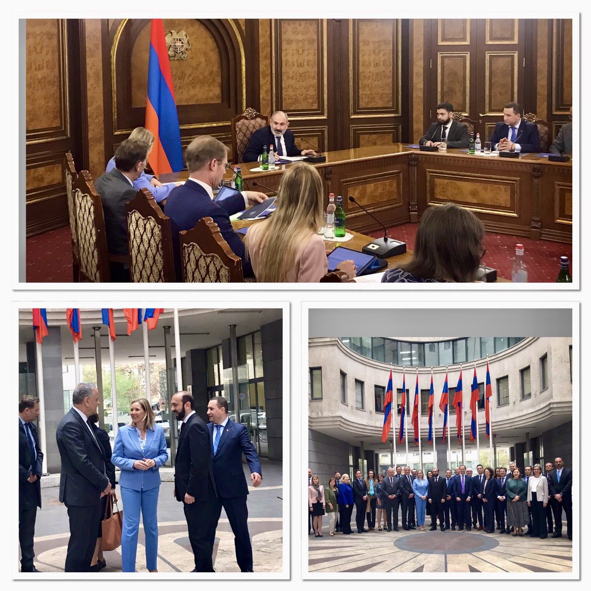 Thanks to Armenia’s Prime Minister @NikolPashinyan and Foreign Minister @AraratMirzoyan for welcoming and engaging with EU’s Political and Security Committee. We’re on track toward a new ambitious 🇪🇺-🇦🇲 Partnership Agenda. 1/3