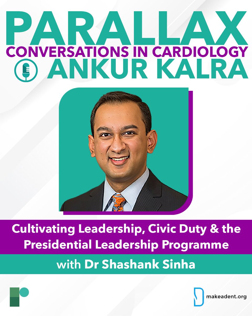 Parallax Ep 110: Masterclass with the eloquently polished, Dr. @ShashankSinhaMD. I’ve now known Shashank for several years, & am incredibly proud to call him a dear colleague & friend. Do not miss this conversation as we delve into the nuanced art of #LeadershipMatters.