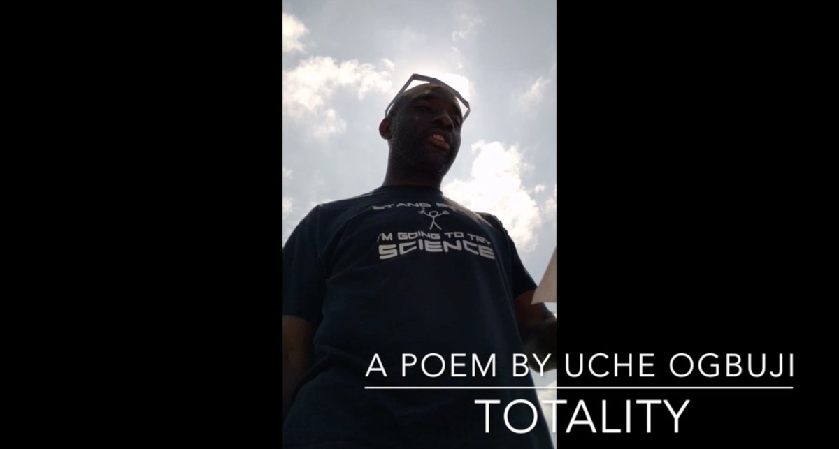 Today we're thinking about that one time Úchèńnà Ogbújí recorded his poem "Totality" in front of a live solar eclipse in Nebraska for <a href="/PoetsRTN/">Poets Reading the News</a> 
 
poetsreadingthenews.com/2017/08/totali…