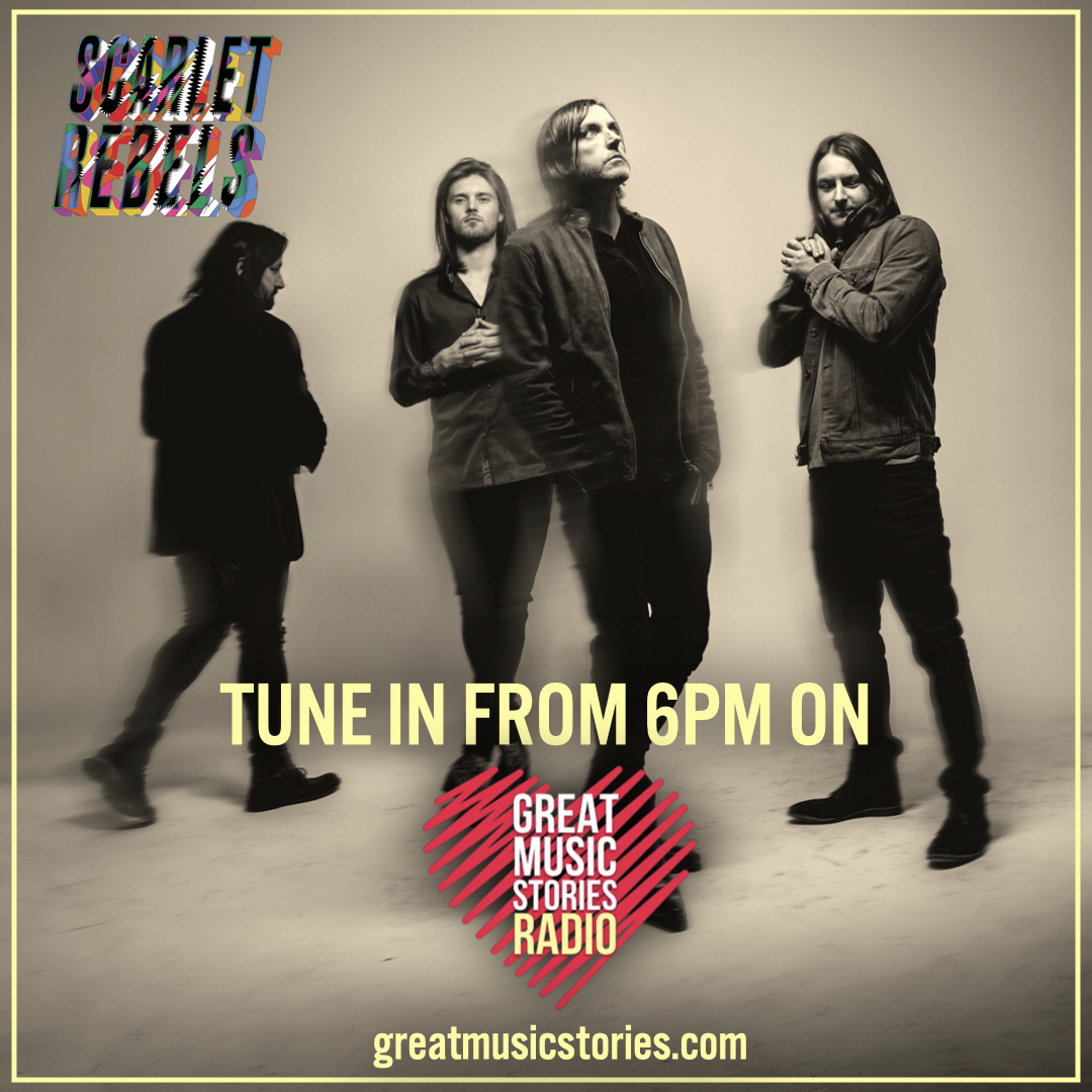 Don't miss new music from @ScarletRebels on The Monday Rock Show with @GuyB_rockshow tonight! 👀 Tune in from 6pm at greatmusicstories.com 📻