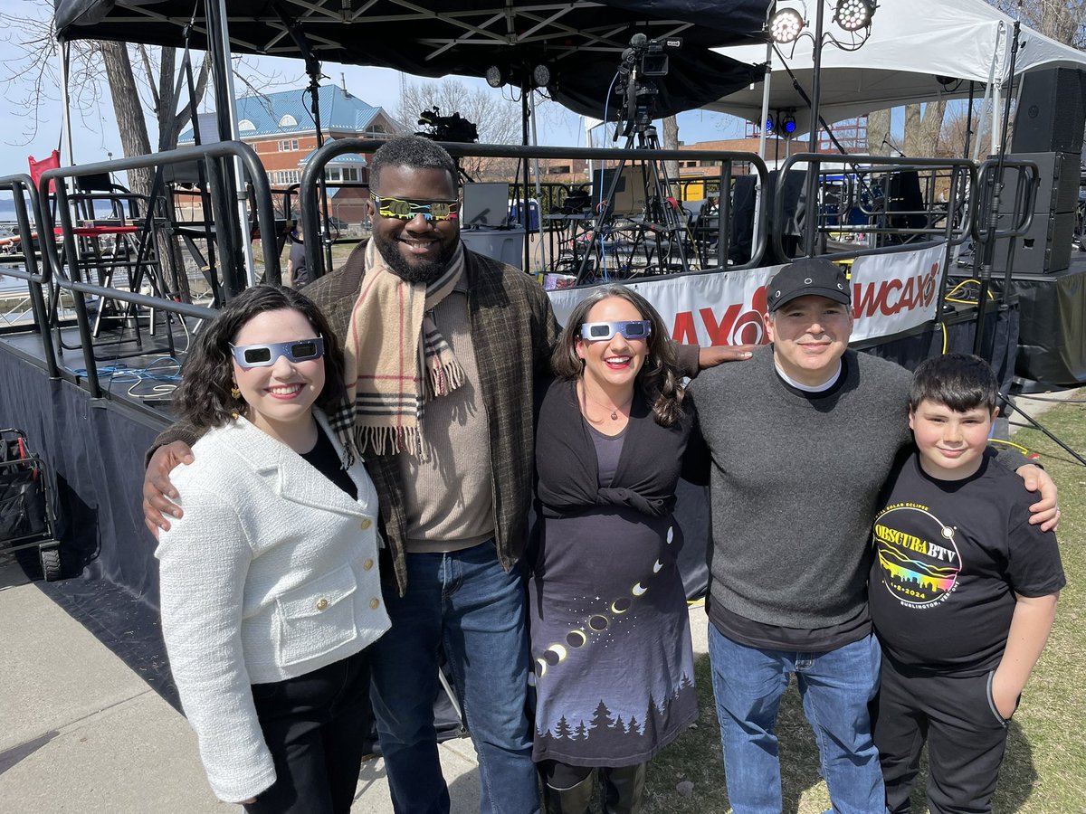 Eclipse prep with DJ Kwame and WCAX’s Cat V. in Burlington, VT