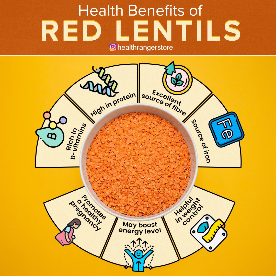 Experience the health benefits of red lentils #superfood #organic #survivalfood #healthbenefits #immunehealth #prepping #healthyliving