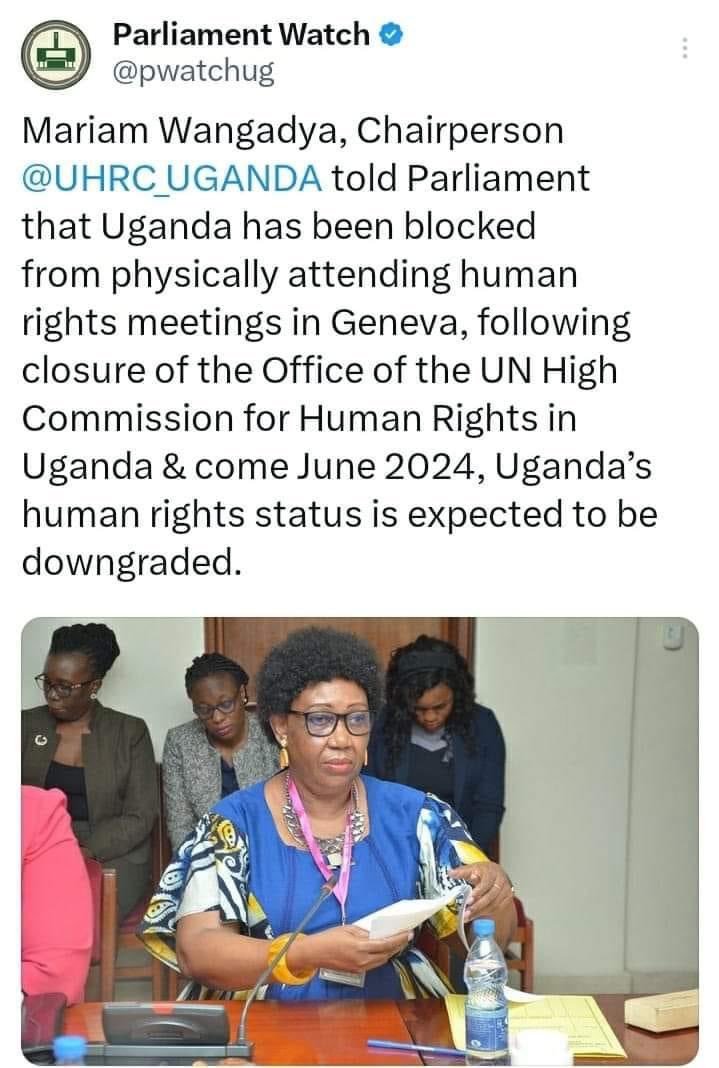 @Status of human rights in Uganda @CivicSpaceTV @ccgea1 @SarahBireete