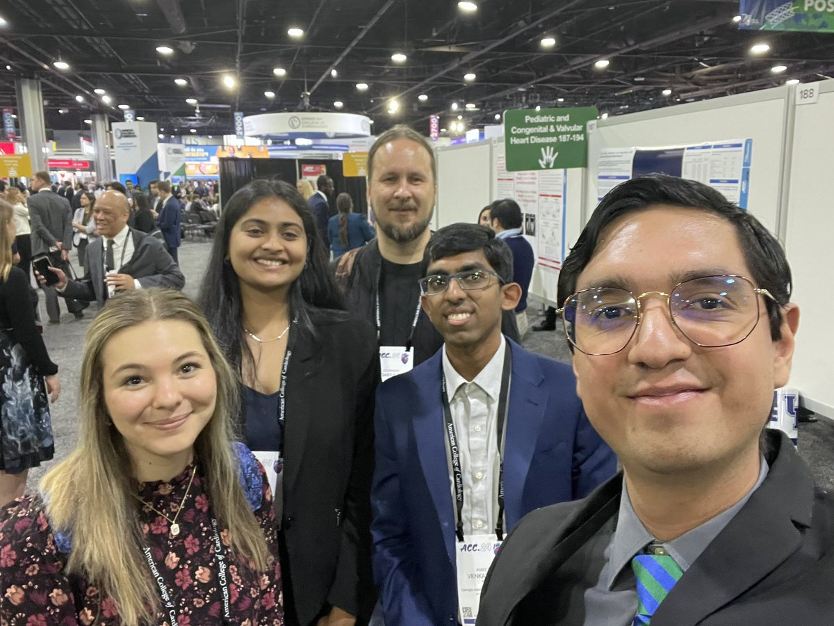 Yesterday I presented my work at #ACC24 in Atlanta. It was great to check out the latest cardiovascular technologies and hang out with my lab friends.
Photo credit goes to René Mata from <a href="/CFMLAB_GT/">Cardiovascular Fluid Mechanics at Georgia Tech</a>.
<a href="/ACCinTouch/">American College of Cardiology</a>