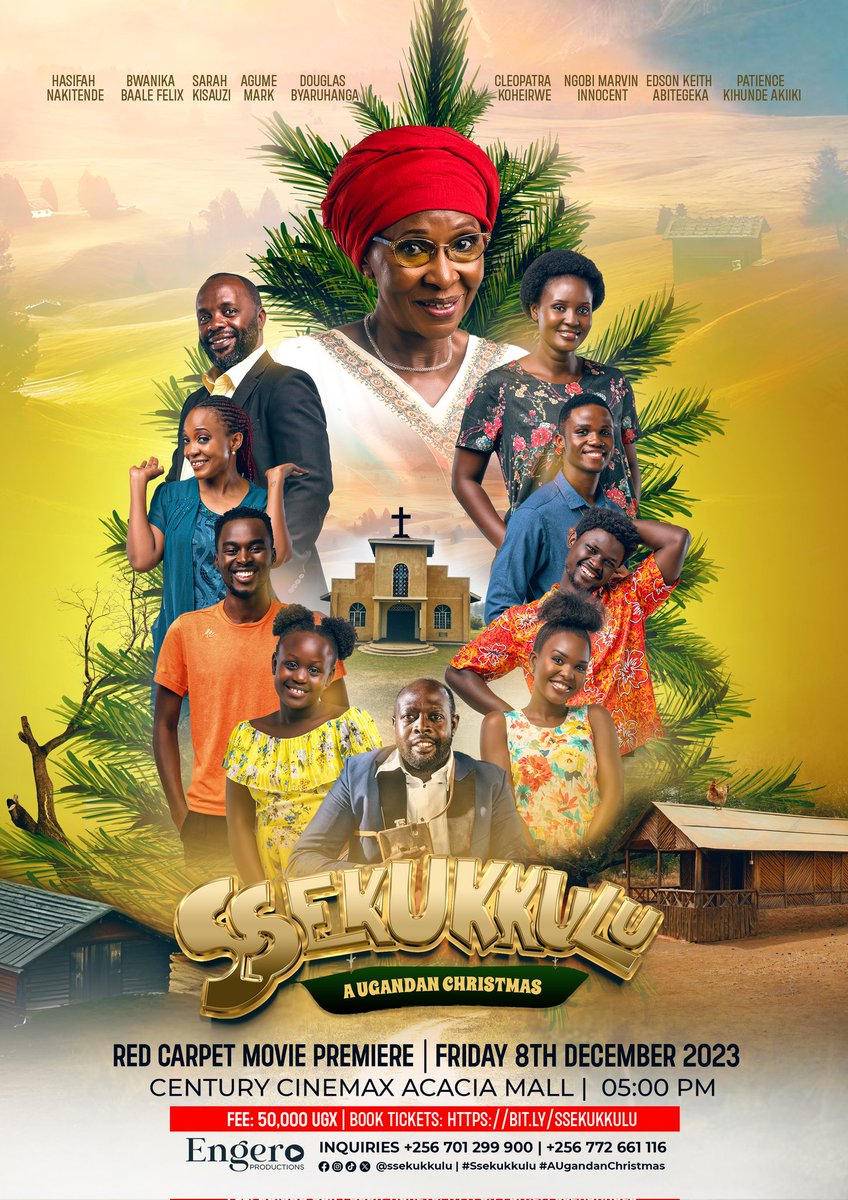 The only Christmas movie released Cinemas in Uganda, Ssekukkulu by @SharonIshimwe starring @CleopatKoheirwe, @BwanikaFelix ,Sarah Kisauzi and more.
