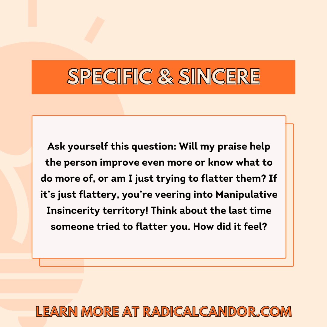 Flattery often masks manipulative insincerity. Genuine feedback fuels growth, while empty praise veers into dangerous territory. #Feedback #Authenticity #RadicalCandor #TipoftheDay