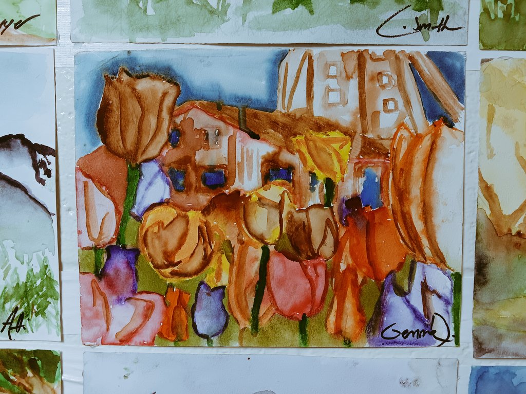 4th graders aviators learned about watercolor's techniques, such as its intensity and transparency. The outcome was success! @RichlandTwo @Richland2A @RTEFlightStatus