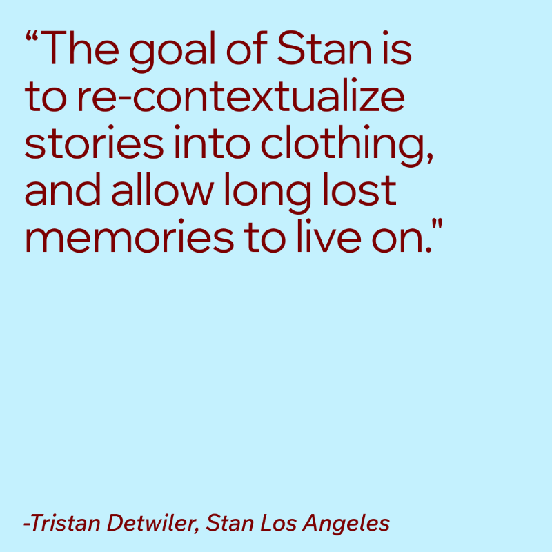 Wix's tweet photo. We are officially stanning Stan Los Angeles, where every piece of clothing has a unique story behind it. 

https://t.co/Tt1gh76G7H | #CreatedWithWix
