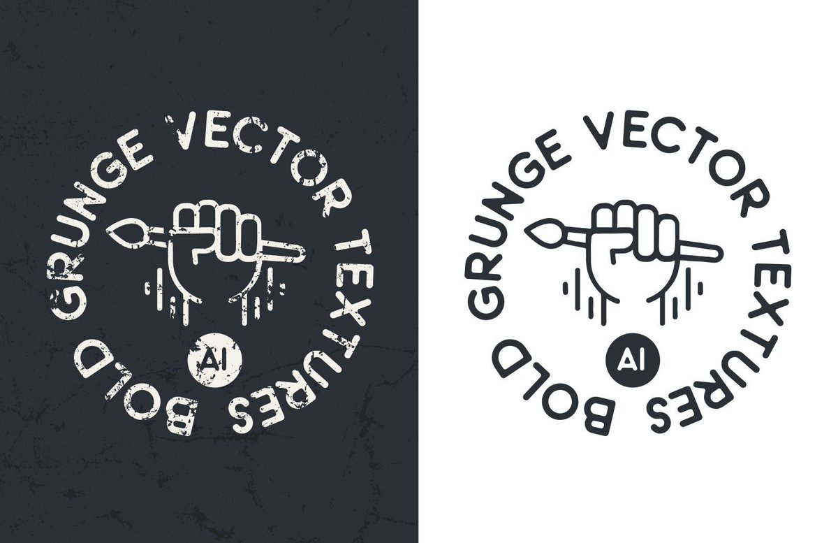 Bold Grunge Vector Textures - WeGraphics buff.ly/3QhggNh