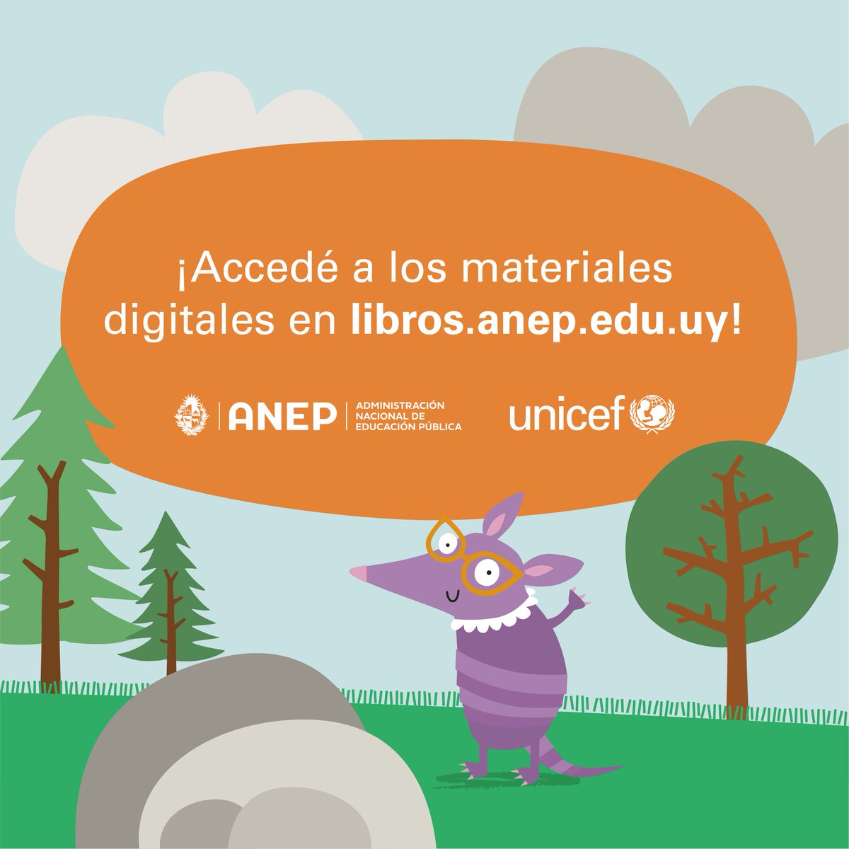 Los cuadernos para leer y escribir (CLE) en primero y segundo vuelven en versión digital accesible. Accedé a la versión digital aquí: libros.anep.edu.uy @ANEP_Uruguay @UNICEFuruguay
