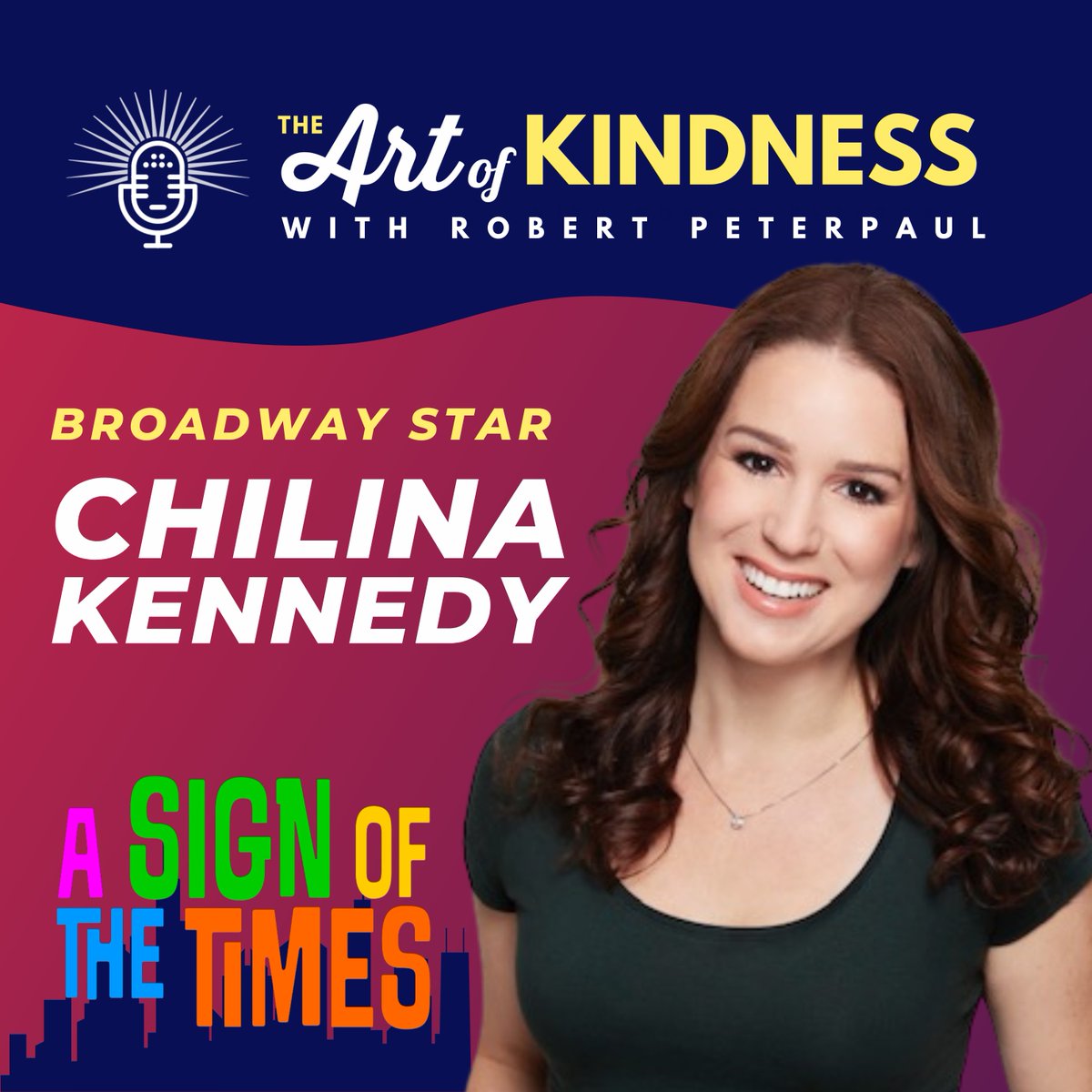 We're feeling eclipsed by @ChilinaKennedy's sunshine on The Art of Kindness today 🌞 Chilina chats: ☮️ groovy new show #ASignOfTheTimes 🎹 breaking records as #CaroleKing in @BeautifulOnBway ❤️ acts of kindness in the theatre + more Tune in now: bpn.fm/aok 🎙️