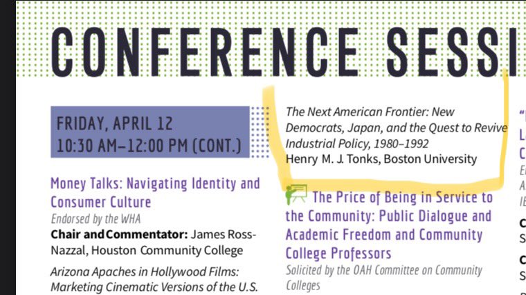If you are going to #OAH24 consider stopping by our panel this Friday from 10:30-12! We’ll be sharing papers that challenge a strict framing of a Neoliberal era from the 70s-90s. It’ll be a lively time with @BrentCebul, Mia Michael, @henrymjtonks, and me!