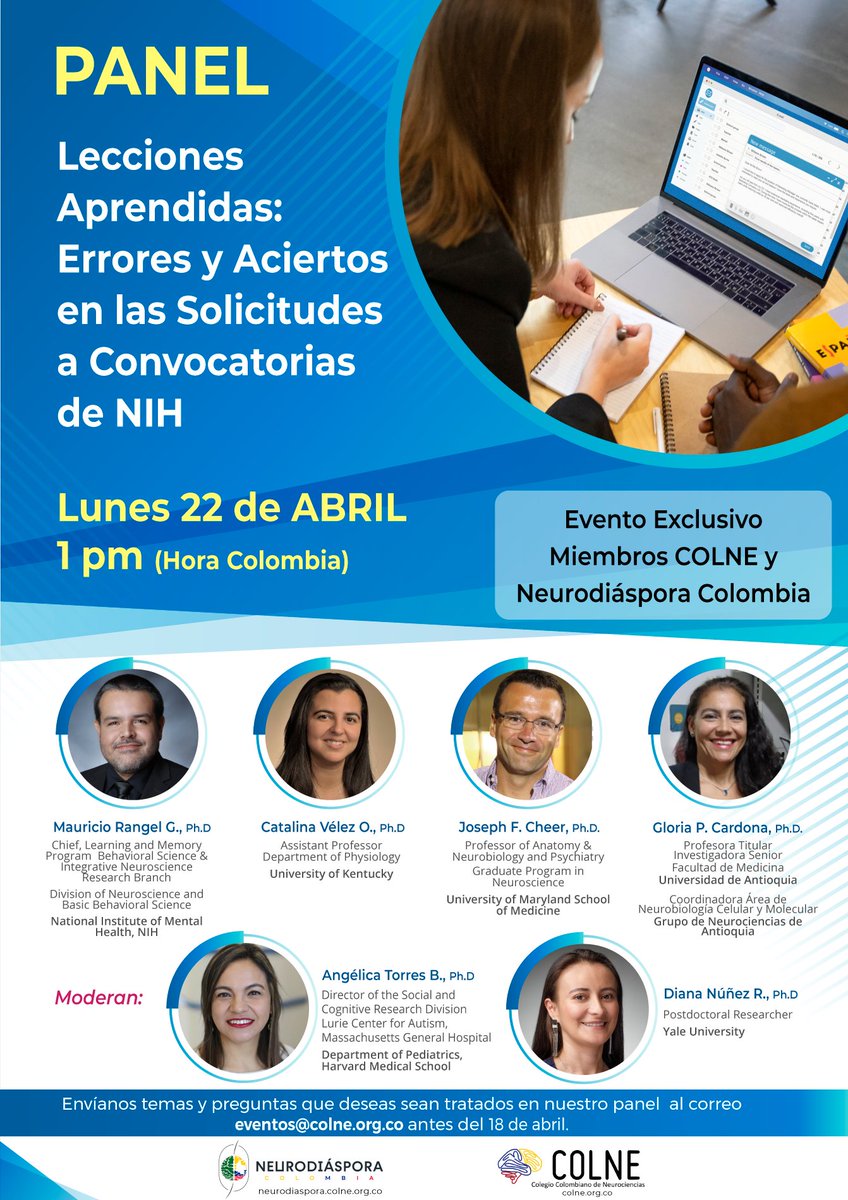 Si quieres participar en este evento y aún no eres miembro del @ColneColombia te invitamos a afiliarte y obtener todos nuestros beneficios. Conoce más en colne.org.co/membresia Si ya eres miembro revisa tu correo a donde enviamos la invitación 📷