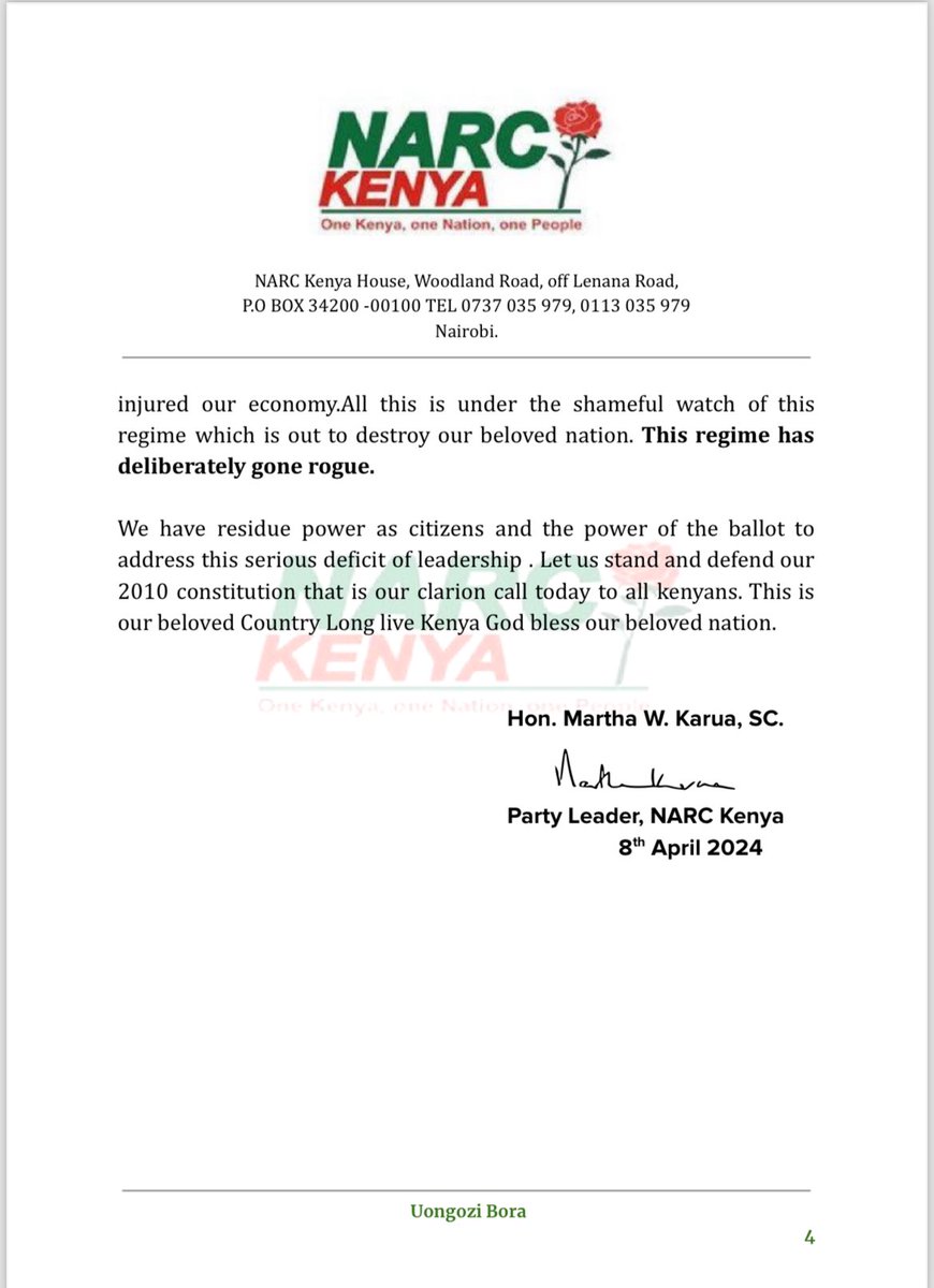 PRESS STATEMENT: Kenyans deserve better from the Ruto Regime