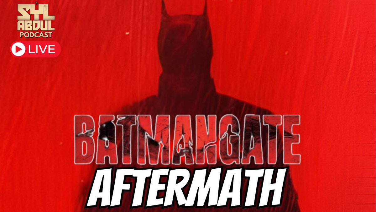 SYL ABDUL PODCAST 
#membersmonday 
⏱️4PM EST

#BatmanGate Aftermath w/Chris Wozniak & his latest dope project 

does he really ALLEGEDLY have The Batman Part 2 script already written as well??? 😄

🔗 youtube.com/live/ucPgP4Qa6…