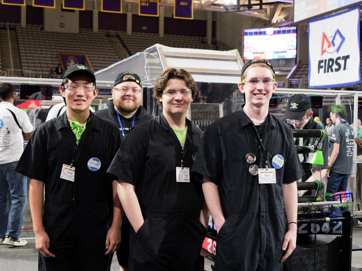 PCS_NC's tweet photo. We are so proud of PCS students who participated in the 2024 FIRST North Carolina State Competition that was held this weekend in Greenville. During the event, 40 teams from across NC competed to advance to the FIRST International Championship in Houston, TX @pittpirates2642 https://t.co/3hikgtr3as