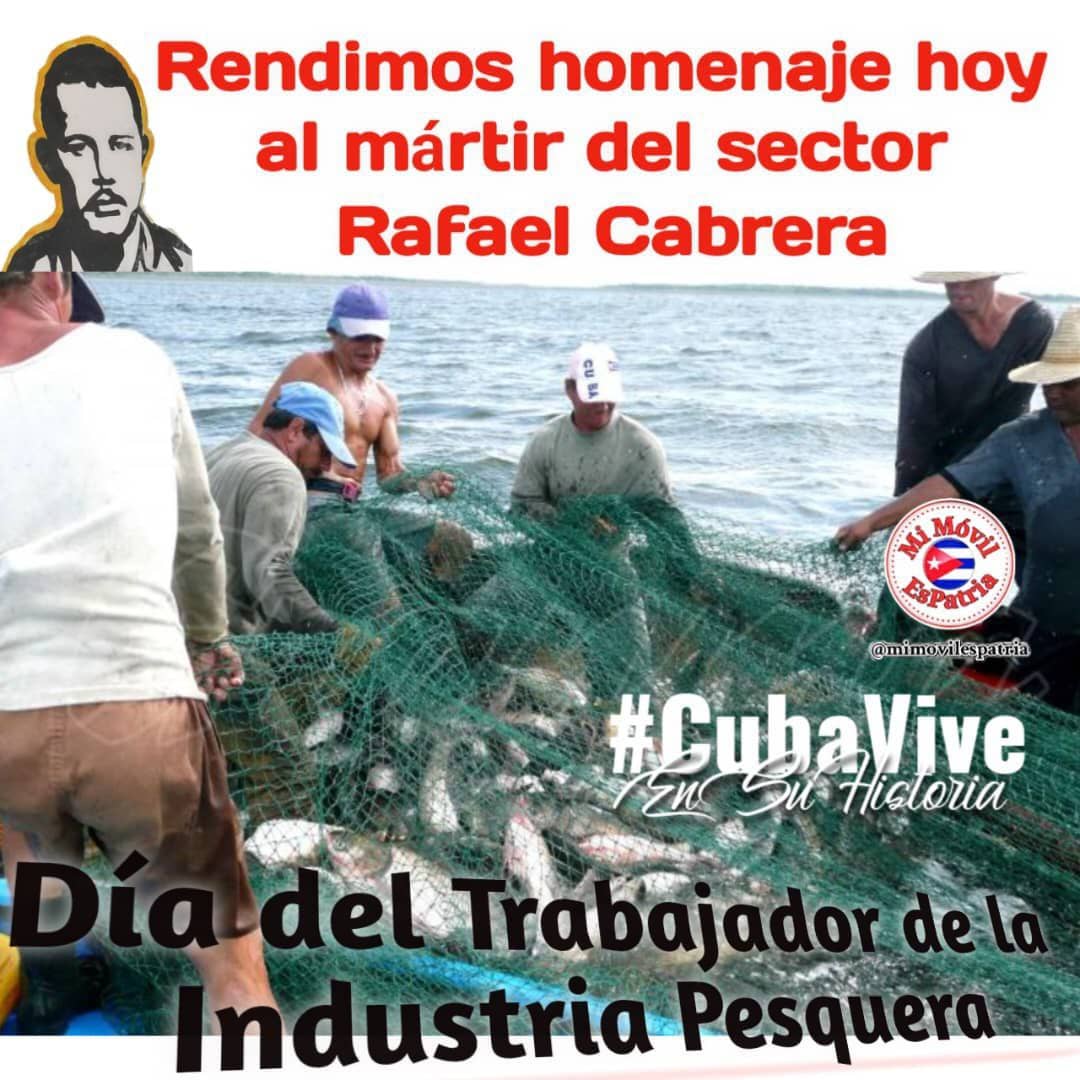 ‼️ Hoy 8 de Abril, día del trabajador de la industria Pesquera ‼️🇨🇺🇨🇺🇨🇺
<a href="/DiazCanelB/">Miguel Díaz-Canel Bermúdez</a> 
<a href="/DrRobertoMOjeda/">Dr. Roberto Morales Ojeda</a> 
<a href="/japortalmiranda/">José Angel Portal Miranda</a>
<a href="/YudelkisOrtizB/">Yudelkis Ortiz Barceló</a> 
<a href="/YanetsyTerry/">Yanetsy Terry Gutiérrez</a> 
<a href="/DtoraDpsGranma/">𝖄𝖊𝖑𝖊𝖓𝖎𝖘 𝕰𝖑𝖎𝖆𝖘 𝕸𝖔𝖓𝖙𝖊𝖘</a>