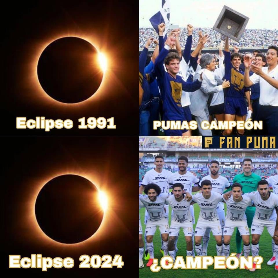 glezschezalex's tweet photo. Eclipse haz tu trabajo...
#Pumas
#PumasCampeón
#Eclipse2024
#Eclipse1991 https://t.co/lshX30OR6C