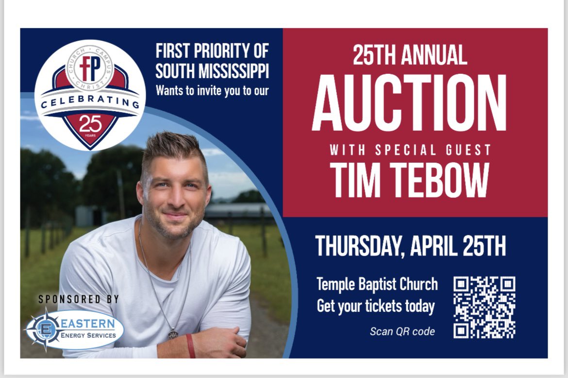 jd_dr's tweet photo. 17 days and Tim Tebow will be here in Hattiesburg. #heisman#gators#firstpriority https://t.co/LB8Kp1gJlZ
