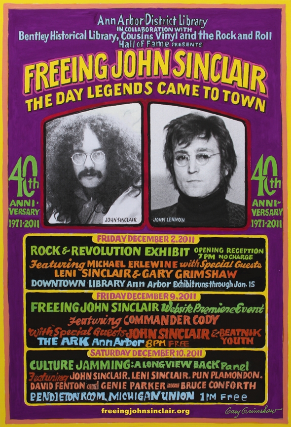 On the 40th anniversary of the John Sinclair Freedom Rally, AADL launched The Freeing John Sinclair project, tracing the history behind the Rally through a series of historical artifacts. ➡️ aadl.org/freeingjohnsin…