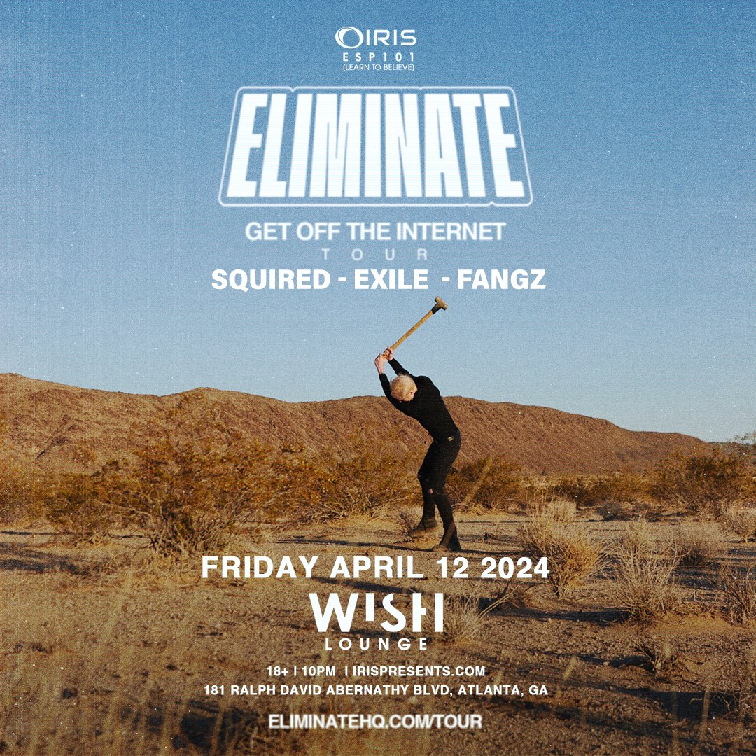 squiredmusic's tweet photo. hi i’m playing direct support for @eliminatemusic this friday in ATL, you should probably come. see ya sooooon !! 🌩️🌐 https://t.co/5PDNgdjoUe
