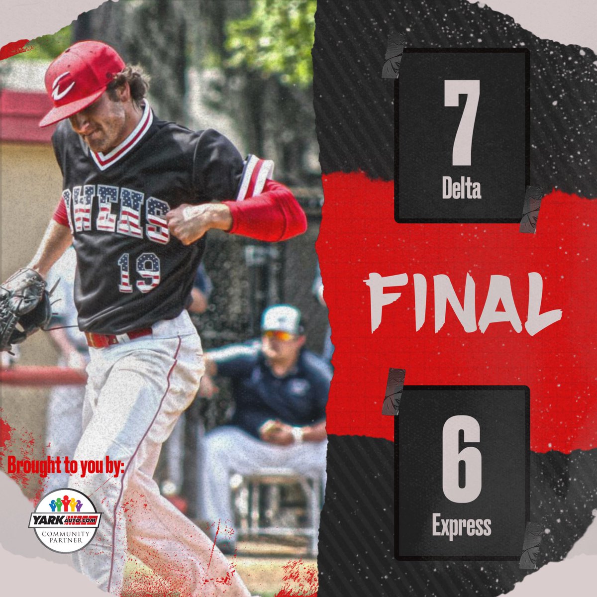 OwensexpressBB's tweet photo. Express drop game one. @tschuerman23 goes 3 for 4 with 2 RBI’s. @YarkAuto https://t.co/OuplpjJC2c