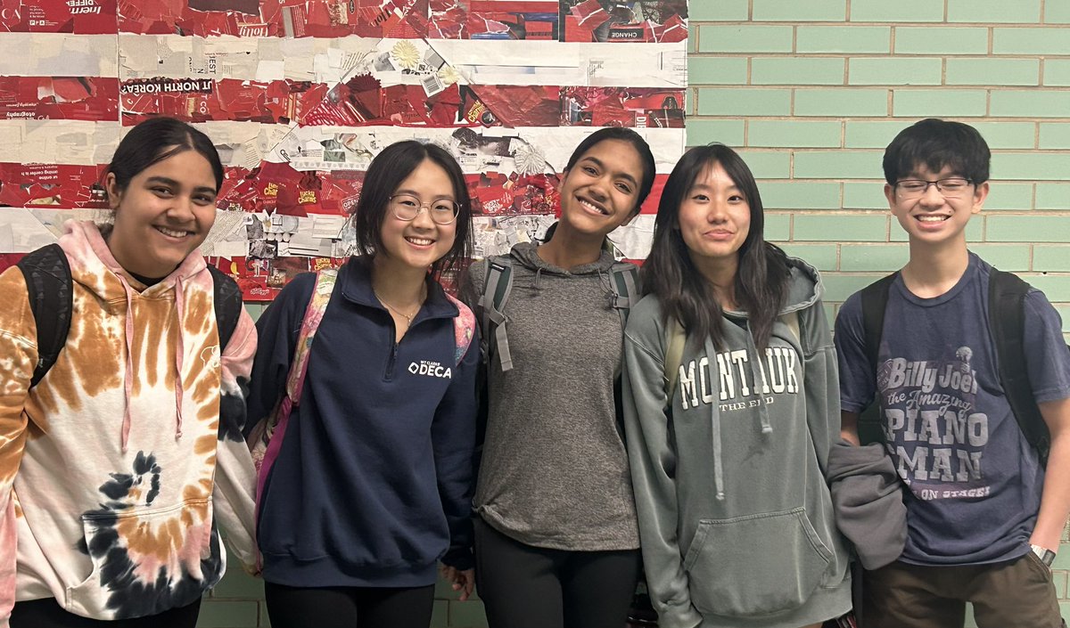 Marguerite Spriggs (@mspriggs30) on Twitter photo WT Clarke HS students were 5 for 5 earning medals Friday at the Long Island Math Fair at Hofstra University!
Tara Visvanathan - Gold 🥇
Charlotte Huang - Silver 🥈
Noah Olivares - Silver 🥈
Bayli Pham - Silver 🥈
Ruhi Patwal - Bronze 🥉
<a href="/emeadowschools/">East Meadow Schools</a> <a href="/WTCRams/">ClarkeHS</a> <a href="/dharls1/">Debra Harley</a> WT Clarke HS students were 5 for 5 earning medals Friday at the Long Island Math Fair at Hofstra University!
Tara Visvanathan - Gold 🥇
Charlotte Huang - Silver 🥈
Noah Olivares - Silver 🥈
Bayli Pham - Silver 🥈
Ruhi Patwal - Bronze 🥉
<a href="/emeadowschools/">East Meadow Schools</a> <a href="/WTCRams/">ClarkeHS</a> <a href="/dharls1/">Debra Harley</a>