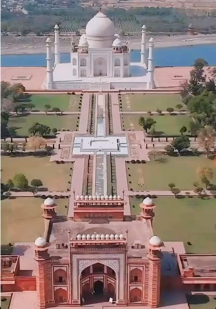Best view of Taj Mahal, Agra, INDIA.