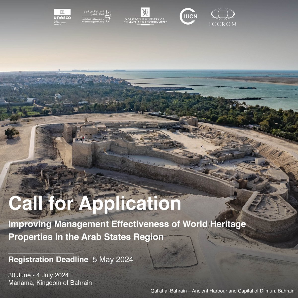 📣Call for applications: Capacity-building programme on improving management effectiveness of World Heritage properties in the Arab States region. @ARCWH #ICCROM @IUCN   Apply now! bit.ly/3vI6j4i