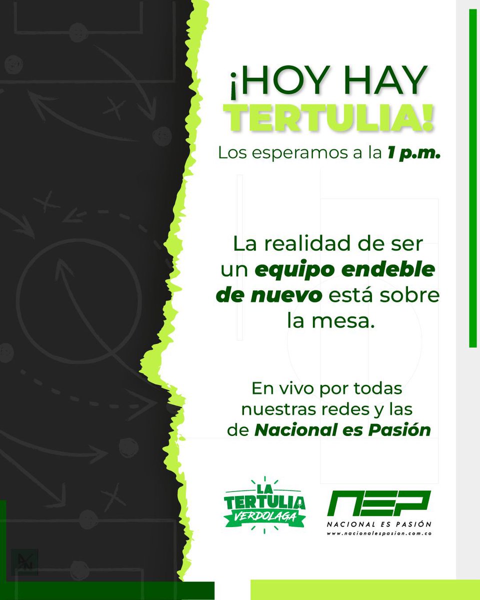 El verde de nuevo entró en fase de desilusión. Entre tanto, el equipo femenino sigue salvando el honor. Los esperamos a la 1 p.m., en vivo por todas nuestras redes y las de @NacionalsPasion